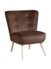 58 aufm Kessel SESSEL Kassi Bezug Samtvelours Buche natur / braun