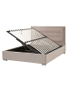 Beliani 2-tlg Doppelbett ROUEN in Beige