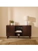 CALICOSY Buffet FRIBOURG in Dunkles - (W) 140  x (H) 75  x (L) 39  cm