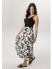 Aniston SELECTED Sommerkleid in schwarz-weiß