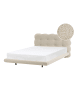 Beliani 2-tlg Doppelbett SOULISSE in Beige/Schwarz