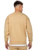 Reichstadt Herren Regular Fit Pullover Logo-Stitching in Beige