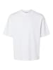 Selected Rundhals T-Shirt für Damen in weiß