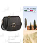 Toscanto Leder Umhängetasche Toscanto Tasche schwarz ca. 23cm