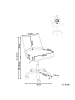 Beliani Bürostuhl NOME in Schwarz/Silber/Braun - (W) 50 x (H) 73 x (L) 50 cm