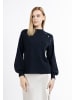 DreiMaster Klassik Strickpullover Turtleneck in Marine