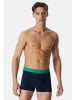 Schiesser Retro Short / Pant 95/5 Cotton in Blau / türkis