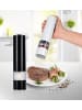 Gourmet Maxx Salz- & Pfeffermühle 2-tlg. 6V schwarz/weiß mit LED-Licht Bunt