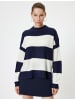 KOTON SWEATERS in Marineblau Gestreift