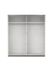 ebuy24 Schiebetürenschrank Catania (2-türig) Weiß 179 x 67 cm