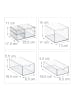 relaxdays Make Up Organizer in Transparent - (B)25,5 x (H)18 x (T)17,5 cm