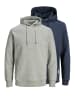 Jack & Jones Sweatshirt / Hoodie Basic in Dunkelblau / grau