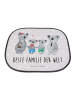 Mr. & Mrs. Panda Sonnenblende Auto Koala Familie zwei mit Spruch in Grau Pastell