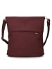 Zwei Mademoiselle M12 - Schultertasche 32 cm (cord-mocca) in rubin