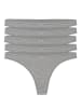 Yenita® String-Tangas 5er Set in grau