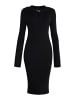 faina Damen Jersey Etuikleid in Schwarz
