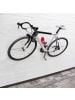 relaxdays Fahrrad-Wandhalterung in Rot - 20 kg Traglast