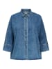 ONLY Carmakoma Jeanshemd in Medium Blue Denim