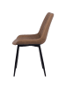 Beliani 2er-Set Esszimmerstuhl MELROSE II in Braun/Schwarz