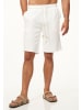 behype Shorts - mit Rippstruktur mit Gummibund für Herren Sommershorts in Weiß