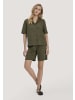 Hessnatur Hessnatur Bluse Relaxed aus TENCEL™ Lyocell mit Leinen in goldoliv