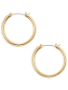 Yokoamii Creolen aus Messing mit Zirkonia in gelbgold