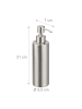 relaxdays 2x Seifenspender in Silber - 300 ml