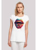 F4NT4STIC T-Shirt Drooling Lips SHORT SLEEVE TEE in weiß