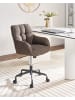 Beliani Bürostuhl PALMDALE in Braun/Schwarz - (W) 58 x (H) 84 x (L) 61 cm