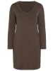 Laura Scott Strickkleid in dunkelbraun