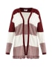 usha FESTIVAL Damen Offener Strick Cardigan in Bordeaux Weiss