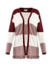 usha FESTIVAL Offener Strick Cardigan in Bordeaux Weiss