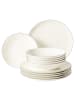 Seltmann Weiden 12-tlg. Tafelservice Savona Grey Line in Creme – in creme