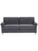 Beliani 3-Sitzer Sofa RONNEBY in Grau/Braun - (W) 190 x (H) 88 x (L) 78 cm