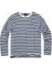 Brandit Longsleeve "Jerseyshirt Stripe Longsleeve" in Blau
