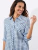 WITT WEIDEN Karo-Flanellbluse in bleu-ecru-kariert