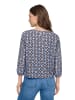Betty Barclay Schlupfbluse langarm in Blau/Braun