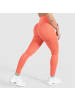 SMILODOX Kompression Leggings Amaze Ripp in Orange Melange