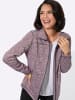 WITT WEIDEN Strickfleece-Jacke in rosé-meliert