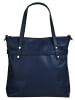 Cluty Shopper echt Leder in blau