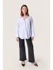 Soaked in Luxury Langarm - Hemd SLOriana Gerade Passform in White and blue stripes