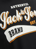Jack & Jones 2-er Set Logo T-Shirt Kurzarm Shirt Übergröße JJELOGO in Grau-Schwarz