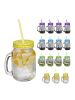 relaxdays 16 x Trinkglas in Transparent/ Bunt - 500 ml
