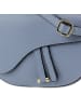 Toscanto Leder Schultertasche, Umhängetasche Toscanto Tasche hellblau ca. 22cm