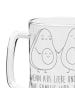 Mr. & Mrs. Panda Krug Avocado Pärchen mit Spruch in Transparent