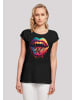 F4NT4STIC T-Shirt Drooling Lips SHORT SLEEVE TEE in schwarz