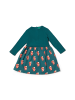 Little Green Radicals Langärmeliges Bio-Twirlerkleid in Blau