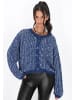 myMo ROCKS Cardigan in navy multicolor