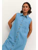 Kaffe Kleid KAlouise Loose fit in Medium Blue Chambray