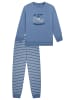 Schiesser Schlafanzug Comfort Cotton in Blaugrau